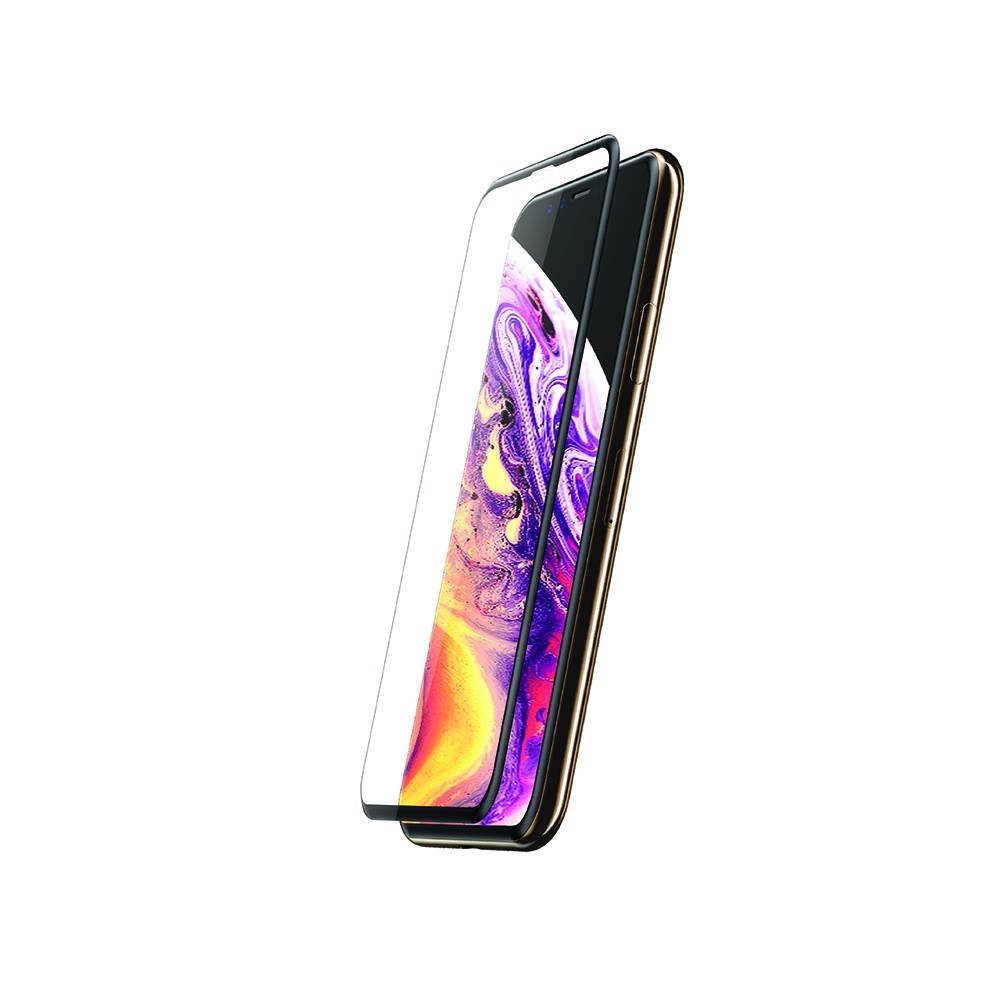 AMAZINGthing Apple iPhone Xs/X 滿版抗藍光弧邊鋼化玻璃保護貼(0.25mm)