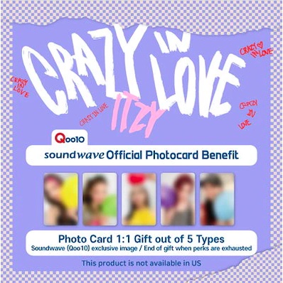 （含日本Qoo10小卡/超取付）代購 ITZY 官方 CRAZY IN LOVE 專輯