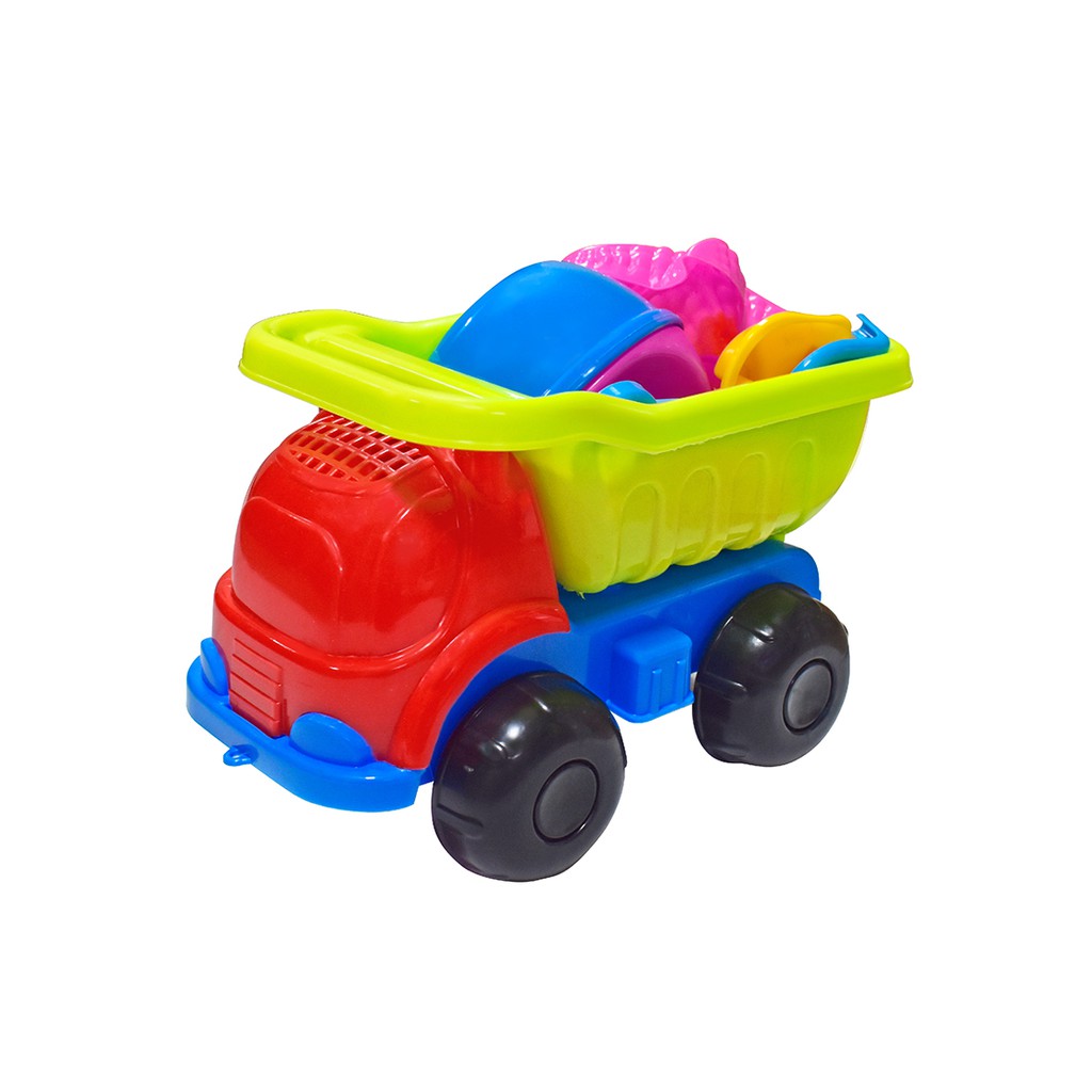【Treewalker露遊】童趣沙灘卡車組 玩具車 沙灘車 沙灘玩具 砂灘卡車 鏟子 沙灘鏟 戶外兒童玩具遊戲