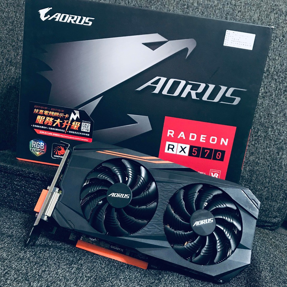 【技嘉】AORUS Radeon™ RX570 4G二手顯示卡/保固內