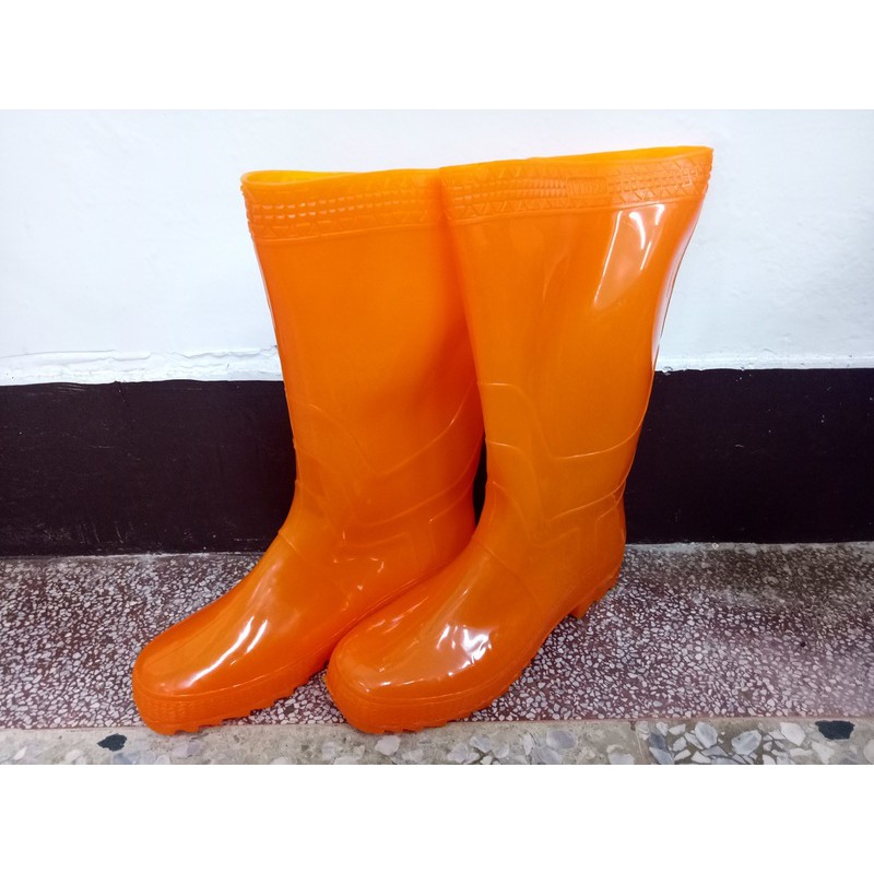 雨鞋 雨靴 長筒 塑膠雨鞋 黃色雨鞋