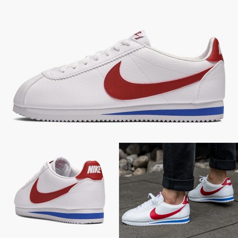 Quality Sneakers - Nike Classic Cortez 阿甘鞋 白紅 藍 紅勾 紅標