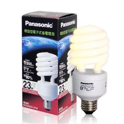 【全新現貨】Panasonic國際牌 23W螺旋省電燈泡(黃光) EFD23E27L3TW