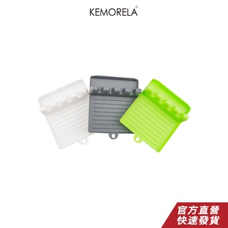 KEMORELA 廚房勺子架 叉子抹刀架子 廚房鍋蓋放置架 便攜式可掛牆 塑膠收納勺架 筷架 防滑勺子墊 廚房用具