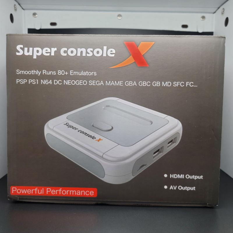 Super console X復古遊戲機 紅白機 懷舊街機 128G遊戲含二無線手把