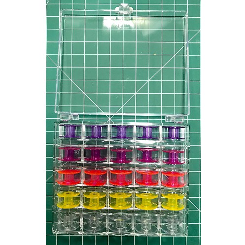 梭子盒+彩色梭芯盒套裝 $100, 車樂美,喜佳,勝家縫紉機用梭子 (台灣製造, 品質好!)