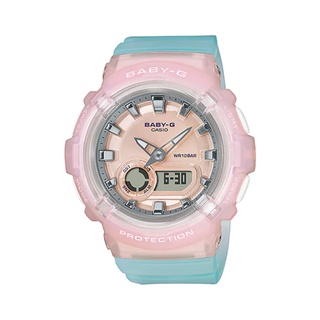 寶儷鐘錶 CASIO Baby-G BGA-280-4A3 果凍粉x果凍藍 立體金屬時標 海灘風 公司貨