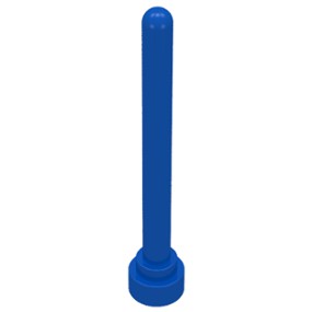 樂高 Lego 藍色 4H 旗桿 天線 頂端 圓形 3957 4166140 Blue Antenna Round