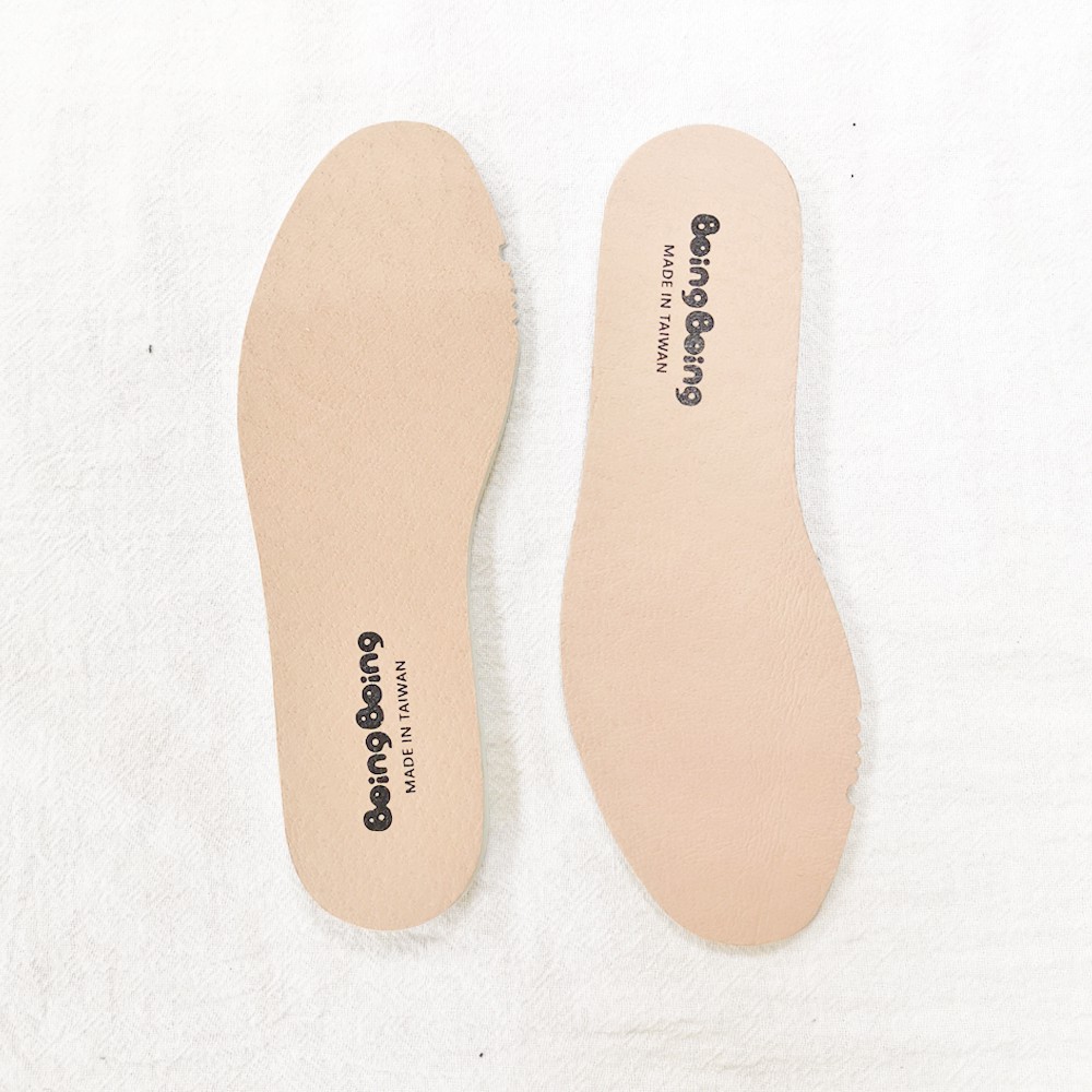 BoingBoing真皮人體工學乳膠彈性鞋墊 舒適透氣 台灣製造 -兒童