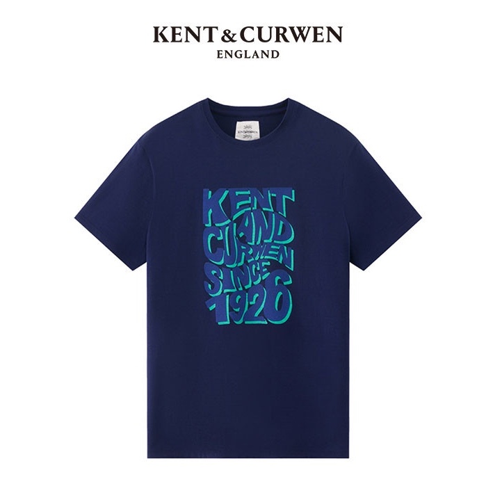 KENT&amp;CURWEN/肯迪文KC男士夏季新品字母印花休閒短袖T恤K4570EI051