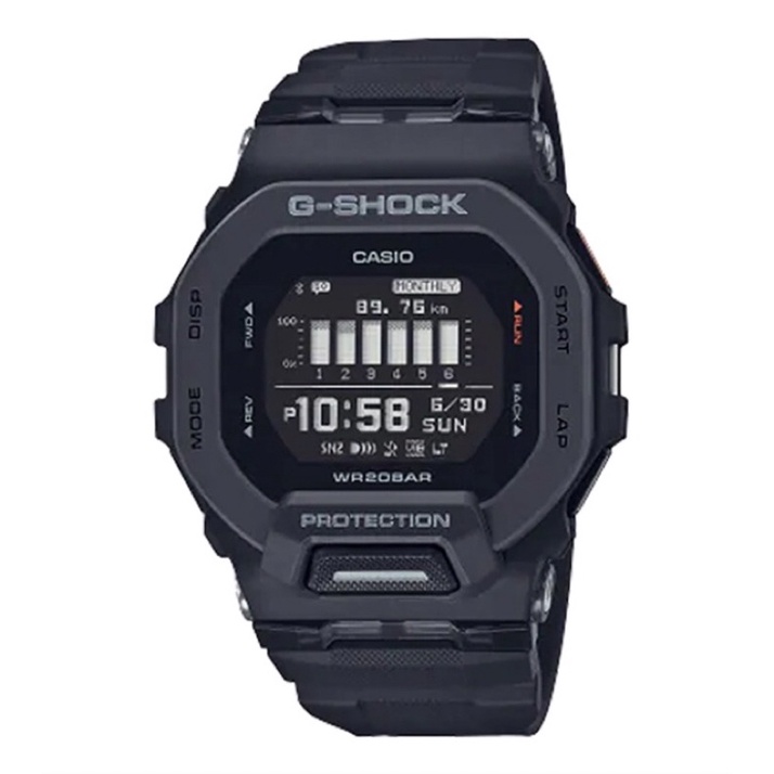 CASIO 卡西歐 男 G-SHOCK 智慧型藍芽多功能運動錶款G-SQUAD系列/黑(GBD-200UU-1)