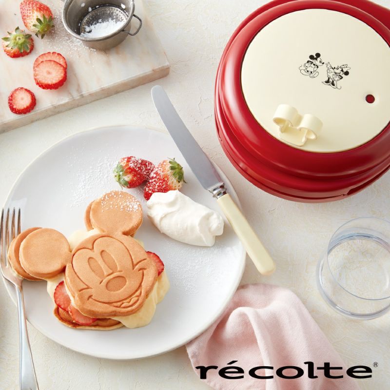 Recolte米奇鬆餅機 1機6烤盤組