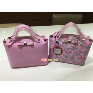 【PINK】Hello Kitty X DEARISIMO 聯名 迷你斜背手提包 玫瑰花仙子