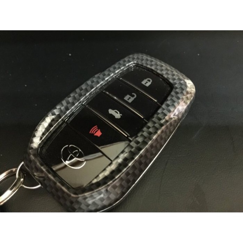 TOYOTA Camry hybrid 7.5代 專用鑰匙 套 晶片鑰匙 鑰匙套 【黑卡夢】 【BL01】改裝