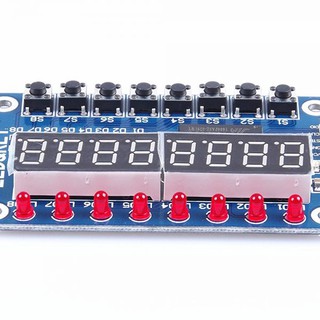 現貨 TM1638 按鍵數碼管LED顯示模組 8位元七段顯示器 LED 按鍵