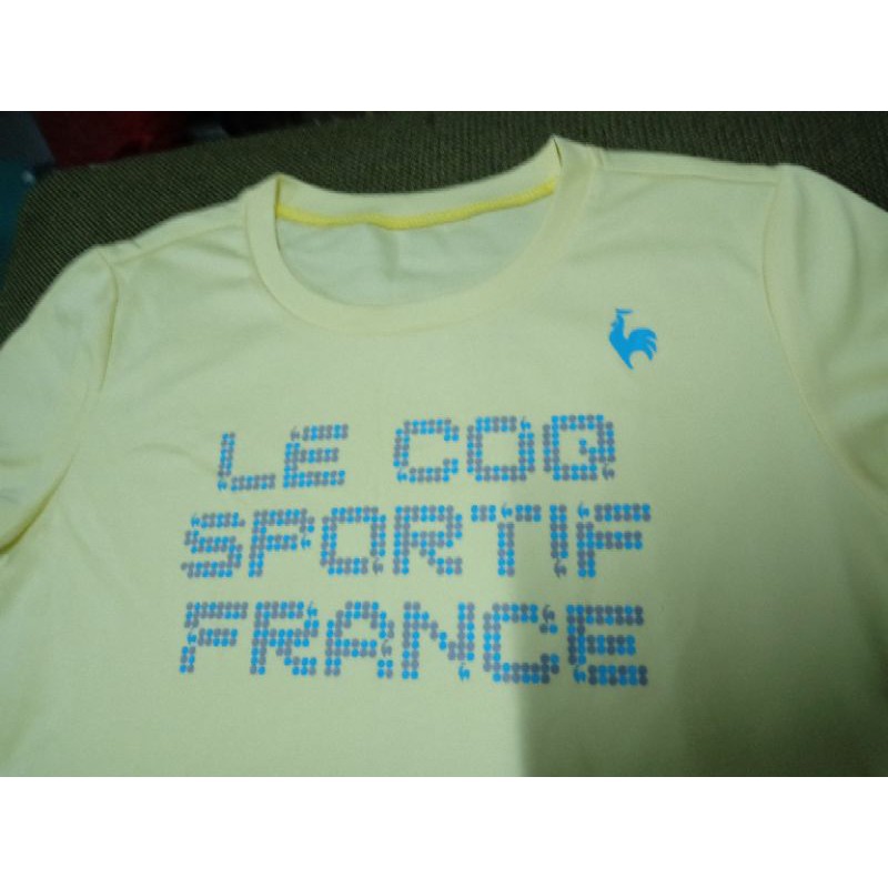 全新le coq sportif 法國公雞牌短袖T恤圓領短T排汗衣 女款