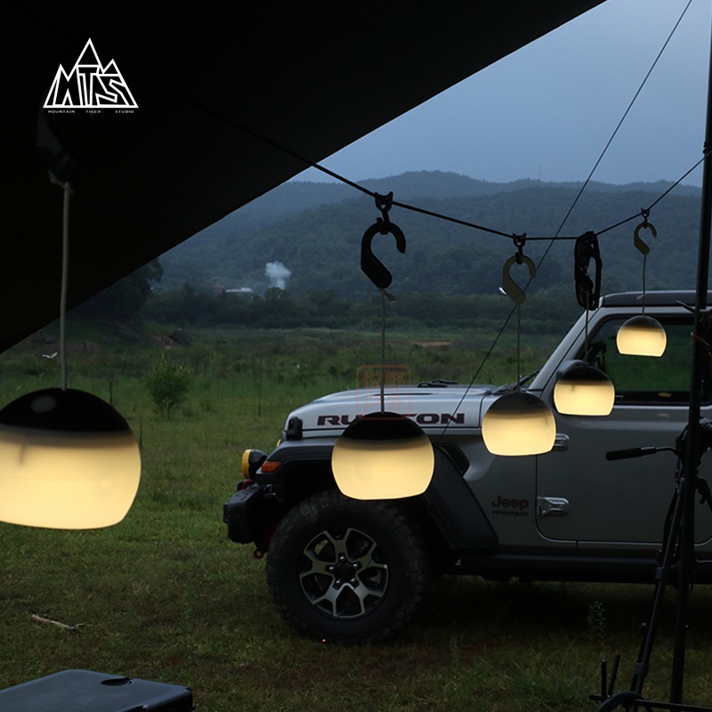 GO OUT悅野戶外 露營充電式鋰電池燈籠花帳篷燈LED照明燈營地燈