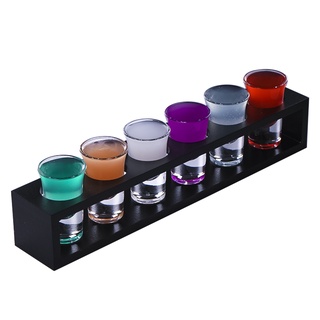 【Drinksmap】 Shot杯 六格杯座 杯座 子彈杯 烈酒杯 木頭杯架 竹製杯座 烈酒杯 聚會 Shot杯組合