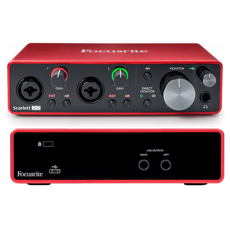 【鳳山名人樂器】Focusrite Scarlett 第3代 2I2 錄音介面