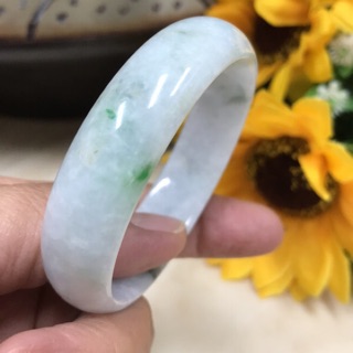 天然翡翠A貨，16圍貴妃鐲（體驗鐲）緬甸玉手環手鐲（有瑕疵）