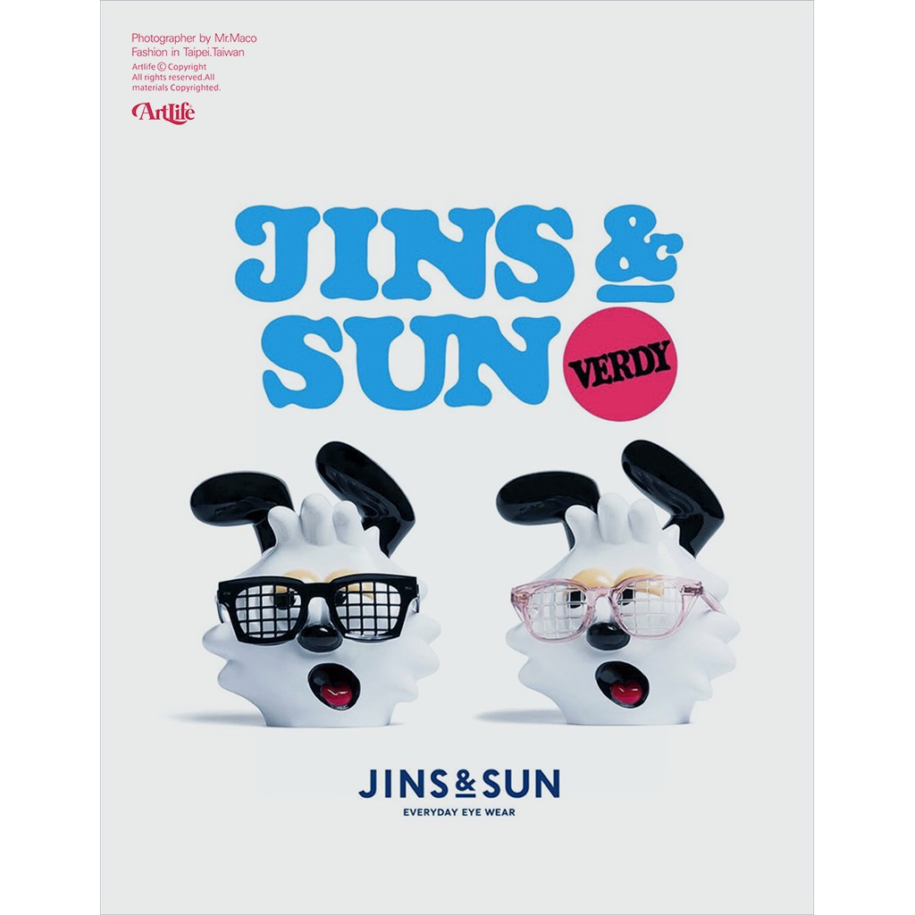 ArtLife @ JINS＆SUN VERDY 限定アイウエアスタンドセット 日本完全限定 藝術家 眼鏡座
