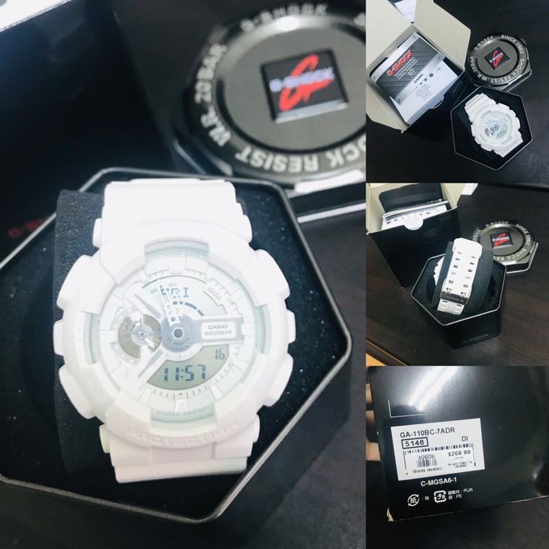 ⭐️⭐️G-SHOCK  Casio卡西歐白色手錶⌚️ 型號GA-110BC