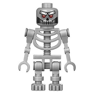 公主樂糕殿 LEGO 樂高玩電影 骷髏 機器人 淺灰 70817 70807 70814 tlm048 (W007)