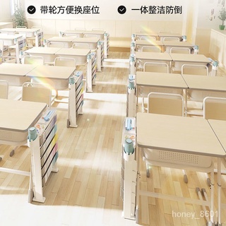 『HONEY精選『免運』桌邊書架落地置物架書桌收納教室課桌桌邊書架可移動教室落地書箱書本課本收納神器收納課書本置物架側面