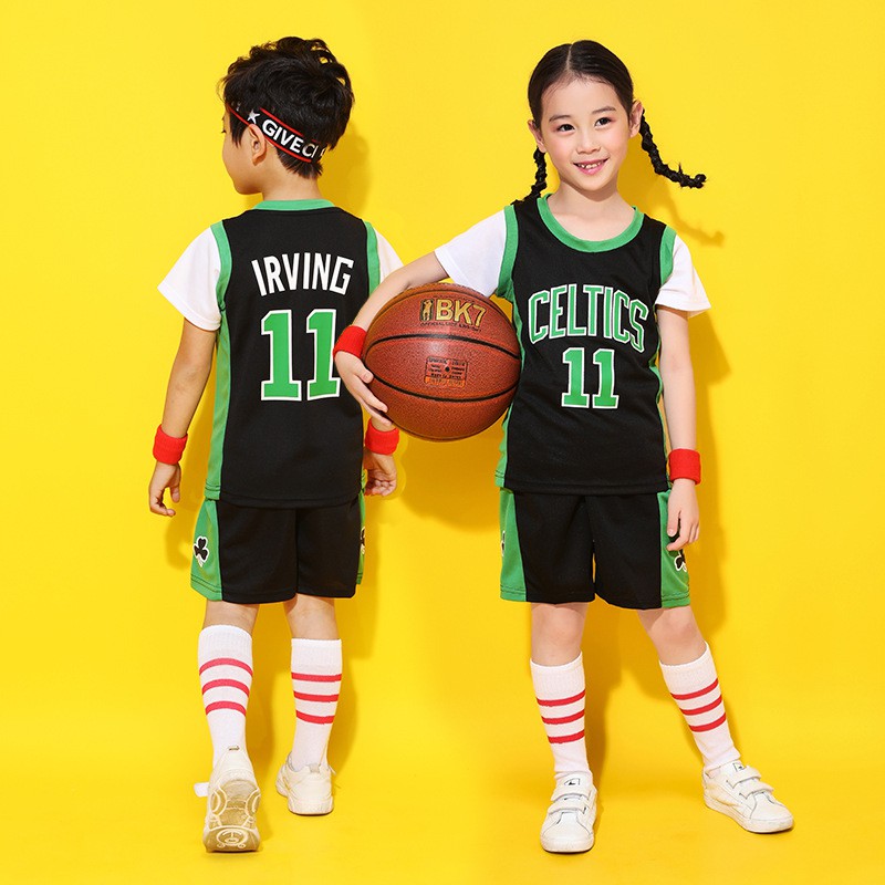 儿童夏装篮球运动球衣幼儿园 小学生表演服装短袖套装 蝦皮購物