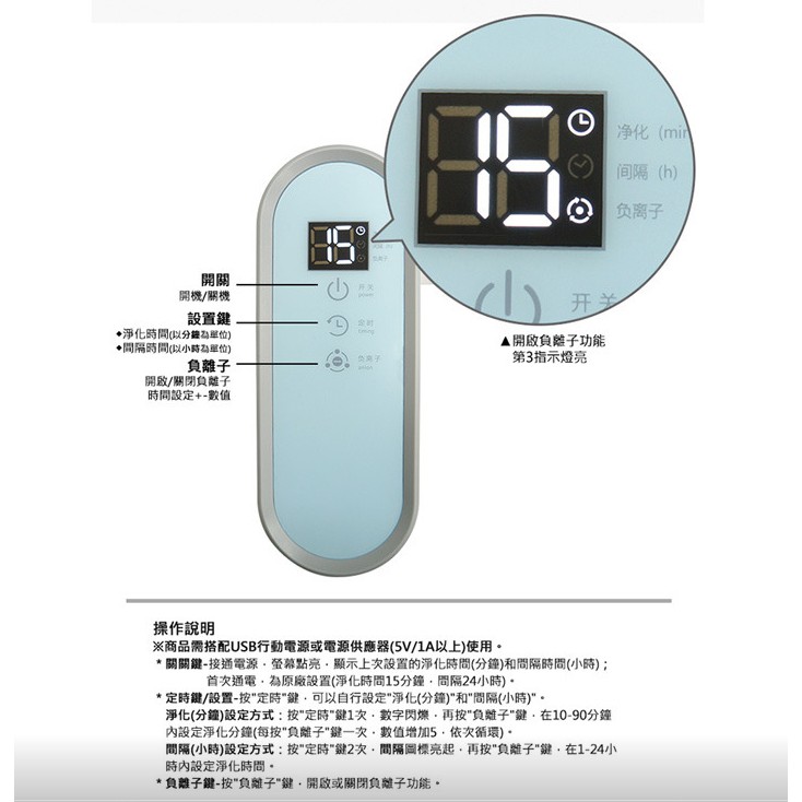 活動特價 廚房殺菌臭氧機 家用空氣淨化器 臭氧/負離子空氣清淨機 空氣臭氧消毒機 臭氧殺菌 除臭去異味/淨化空氣/除甲醛