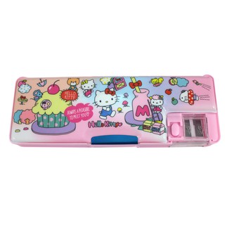 卡漫城 - Hello Kitty 多功能 雙面 筆盒 粉樂園 ㊣版 削鉛筆機 鉛筆盒 凱蒂貓 文具盒