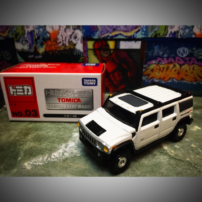 Tomica Event Model 日博展TEM NO.3 Hummer H2 悍馬車（白）