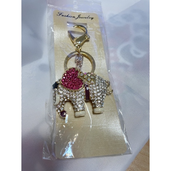 可愛滿鑽大象鑰匙圈，泰國的吉祥物呦