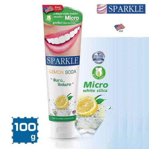 SPARKLE 專業亮白牙膏-檸檬蘇打(100g/條)  泰國原裝進口 青綠