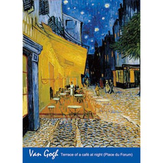 P2 - 臺灣製520片夜光拼圖-名畫系列-夜晚露天咖啡座（梵谷 VAN GOGH）K25-007