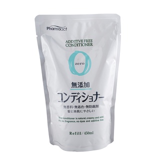 日本 熊野油脂 Pharmaact 無添加潤髮乳 補充包 450ml《日藥本舖》