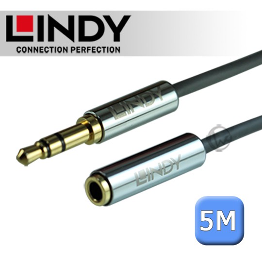 LINDY 林帝 CROMO 3.5mm 立體音源延長線 公對母 5m (35330)