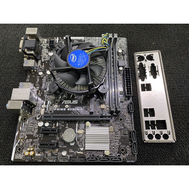 二手良品 Intel i5-7400+華碩B250M-K/CPU/1151腳位/附贈原廠風扇/後擋板/DDR4