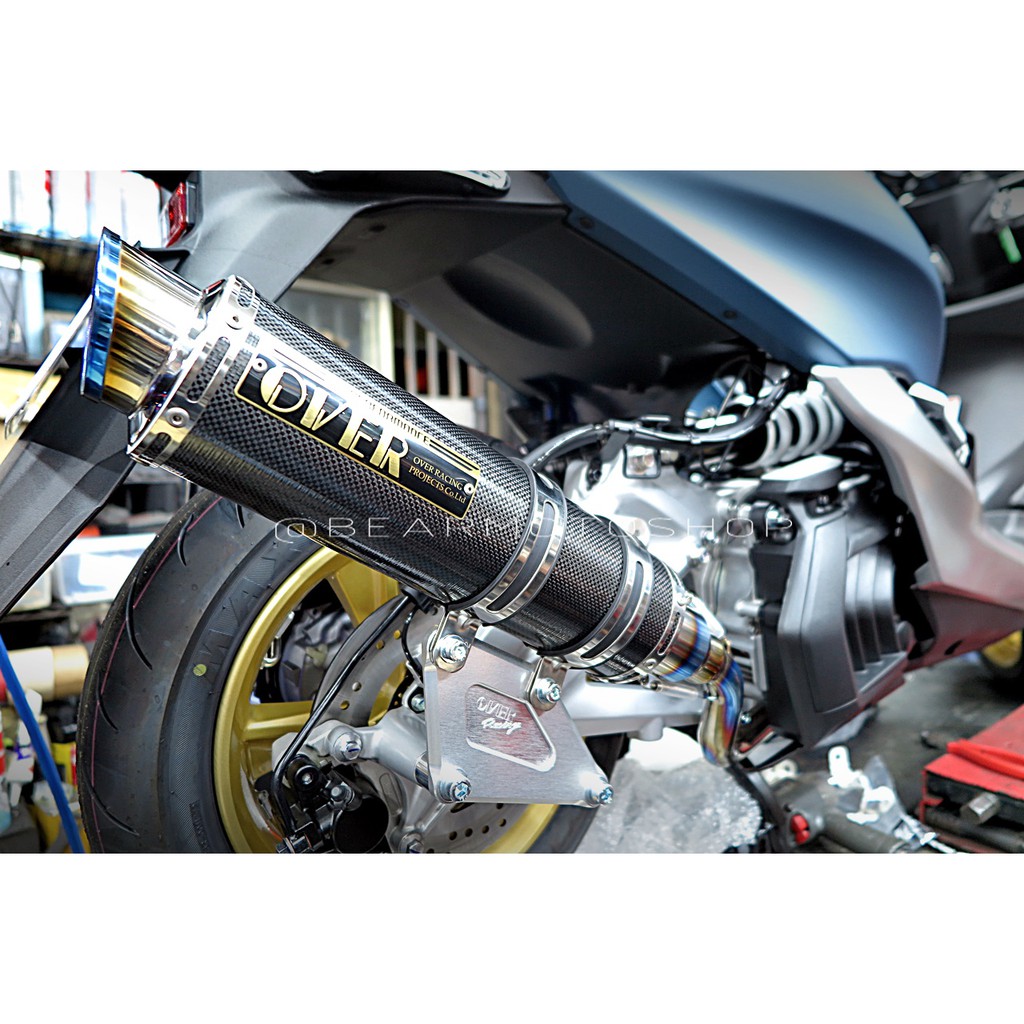 貝爾摩托車精品店 Over Racing Gp 卡夢圓管smax Force 鈦合金前段全段ttf Ttrs 蝦皮購物
