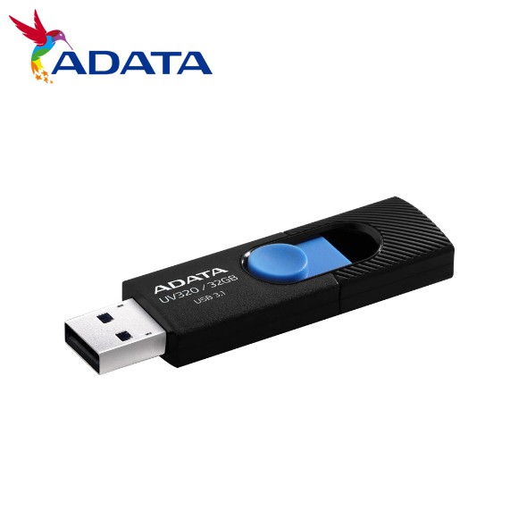 ADATA 威剛 UV320 USB3.2 高速隨身碟 時尚黑 / 藍 保固公司貨 32G 64G 128G