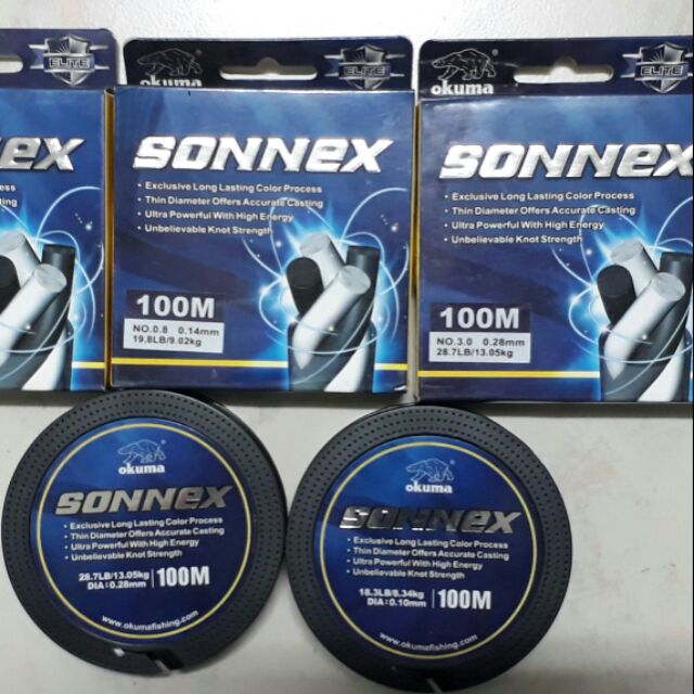 okuma 4編100米PE線 Sonnex 射手 編織線