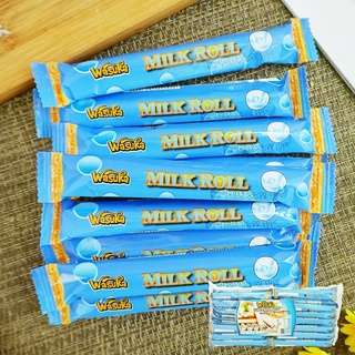 【Wasuka】爆漿特級牛奶威化捲 600g 威化捲 牛奶威化捲 爆漿牛奶威化捲 牛奶餅乾 奶香零食 (印尼餅乾HC)