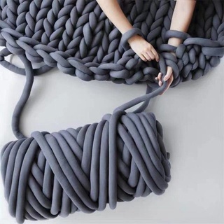 手工製作絨布條纏床防撞手工diy編織毯子超特粗冰島毛線抱枕狗貓窩床圍