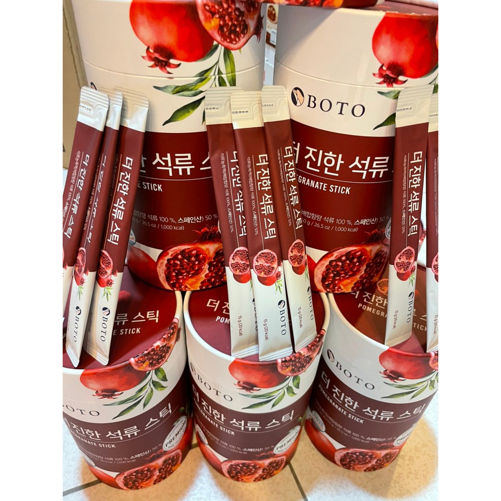 「特價」現貨 韓國 BOTO 紅石榴濃縮液 隨身包 紅石榴 濃縮汁 15g