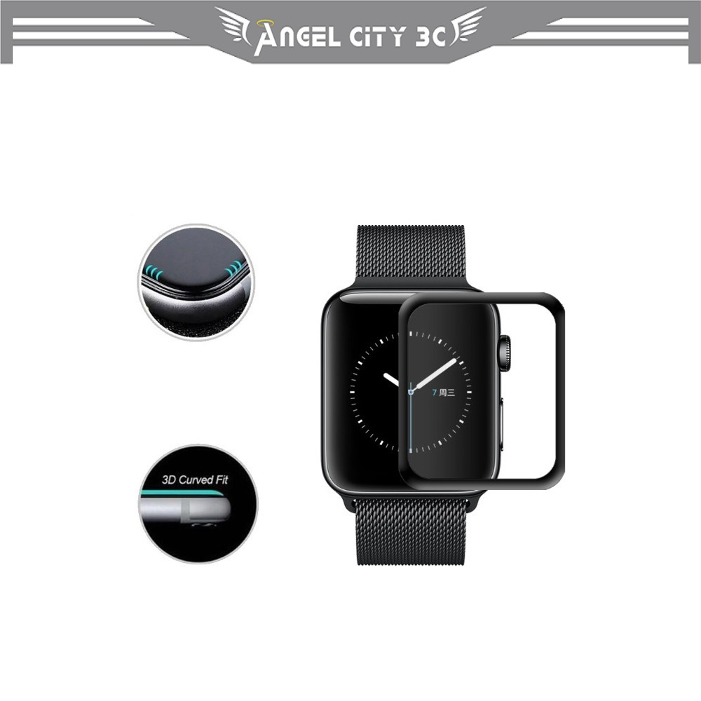 AC【曲面全膠鋼化】Apple Watch Series 4代 / 40mm 44mm 手錶 滿版 鋼化 強化玻璃保護貼