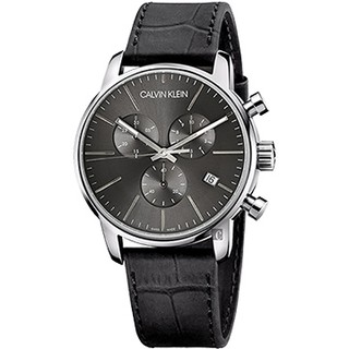 Calvin Klein CK City 都會紳士計時手錶-黑/43mm