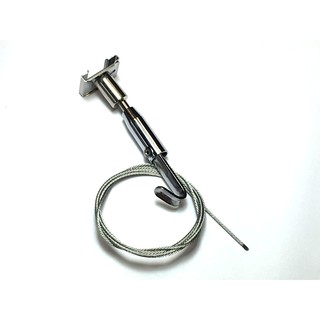 RY027 鋼索 附一米 標示牌 掛畫器 輕鋼架 天花板 壁畫 吊具 掛勾 掛鉤 掛圖器 輕鋼架專用掛圖掛勾（臺灣出貨）