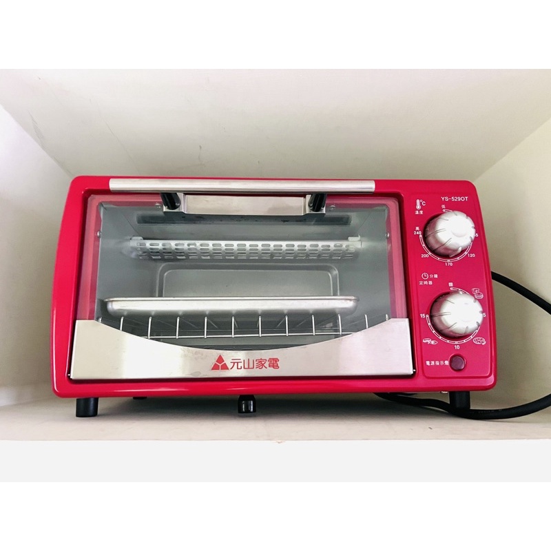 元山家電【9L】歐風不鏽鋼電烤箱(YS-529OT) | 二手紅色小烤箱