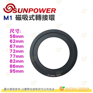 SUNPOWER M1 方形濾鏡轉接環 58mm 62mm 67mm 72mm 77mm 82mm 86mm 95mm