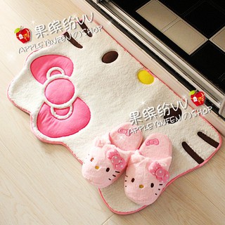 hello Kitty 凱蒂貓 半臉 地墊 腳墊 飄窗墊 衛浴墊 桌墊 地毯墊